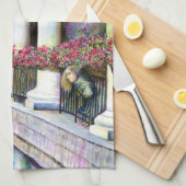 Komfort ist der Feind des Fortschritts Geschirrtuch (Viertel Falte)