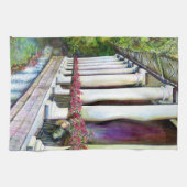 Komfort ist der Feind des Fortschritts Geschirrtuch (Horizontal)