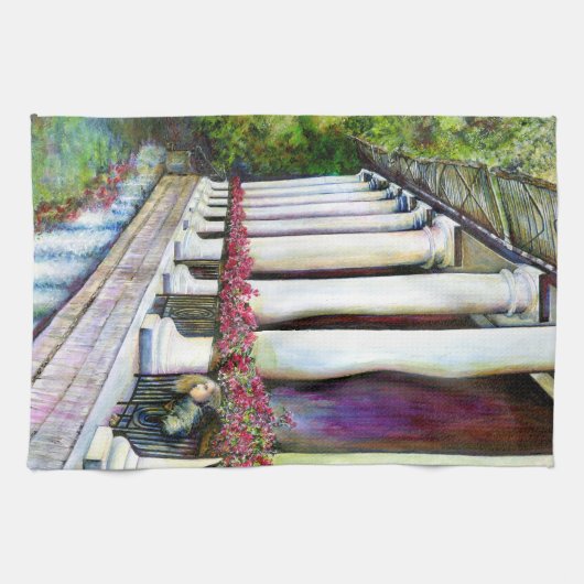 Komfort ist der Feind des Fortschritts Geschirrtuch (Horizontal)