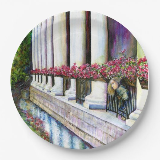 Komfort ist der Feind des Fortschritts Pappteller (Vorderseite)