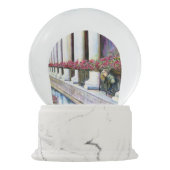 Komfort ist der Feind des Fortschritts Schneekugel (Rückseite)