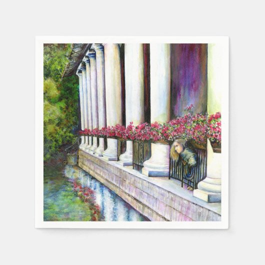 Komfort ist der Feind des Fortschritts Serviette (Vorderseite)