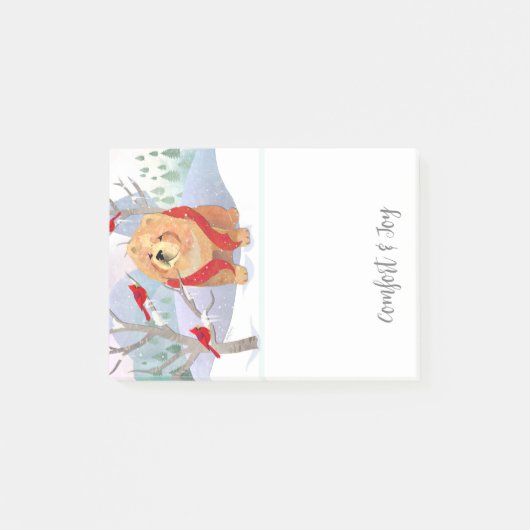 KOMFORT & JOY - KLEINE CHOOTISCHE ANMERKUNGEN POST-IT KLEBEZETTEL (Vorderseite)