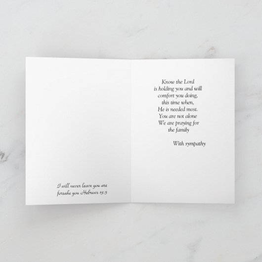 Komfort Karte (Innenseite)