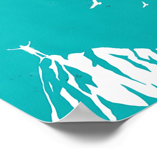 Komfort oder Stillstand, moderne, trendige Inspira Poster (Ecke)