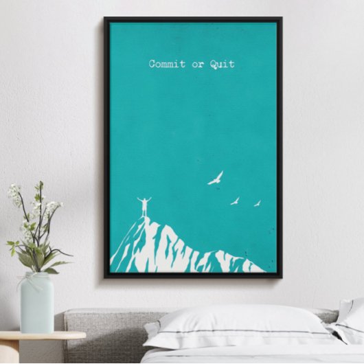 Komfort oder Stillstand, moderne, trendige Inspira Poster