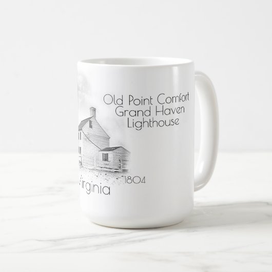 KOMFORT POINT LIGHTHOUSE - VIRGINIA KAFFEETASSE (VorderseiteRechts)