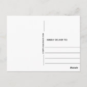 Komfort und Freude Christliche Weihnachtskrippe Postkarte (Rückseite)