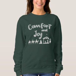 Komfort-und Freude-christlicher WeihnachtsNativity Sweatshirt