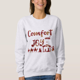 Komfort-und Freude-christlicher WeihnachtsNativity Sweatshirt