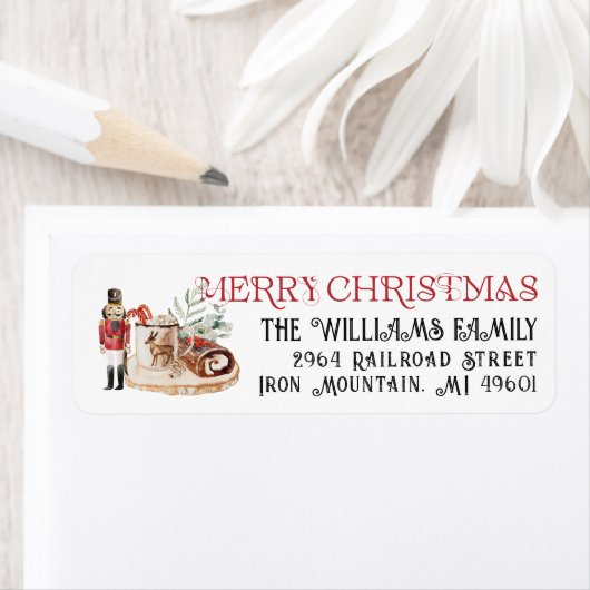 Komfort und Freude | Christmas Return Address Labe (Insitu)