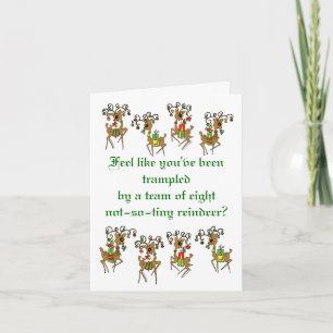 Komfort und Freude Feiertagskarte