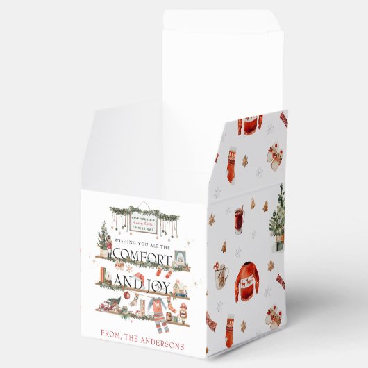 Komfort und Freude | Frohe kleine Weihnachten Geschenkschachtel (Geöffnet)