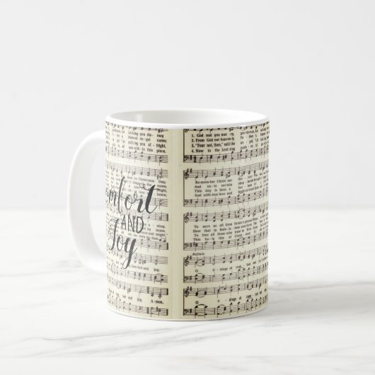 Komfort und Freude Kaffeetasse (Vorderseite Links)