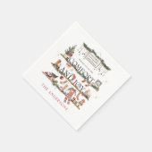 Komfort und Freude | Merry Little Christmas Party Serviette (Ecke)