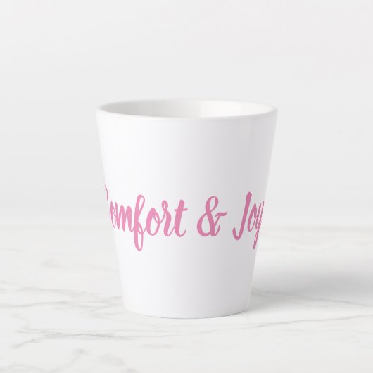 Komfort und Freude Milchtasse (Vorderseite)