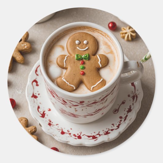 Komfort und Freude Runder Aufkleber (Vorderseite)