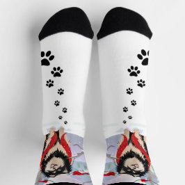 KOMFORT UND JOY finnische Lapphund Crew Socken