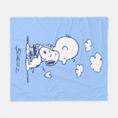 Komfort und Sicherheit | Charlie & Snoopy Hug Fleecedecke (Vorderseite (Horizontal))
