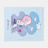 Komfort und Sicherheit | Charlie & Snoopy Hug Fleecedecke (Vorderseite (Horizontal))