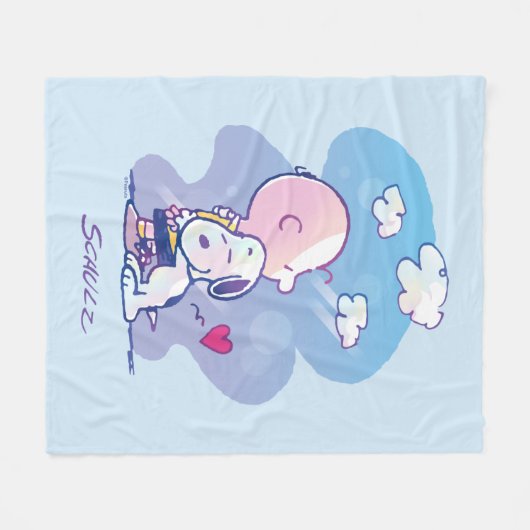 Komfort und Sicherheit | Charlie & Snoopy Hug Fleecedecke (Vorderseite (Horizontal))