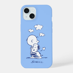 Komfort und Sicherheit Charlie & Snoopy Hug iPhone 15 Hülle