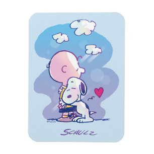Komfort und Sicherheit   Charlie & Snoopy Hug Magnet