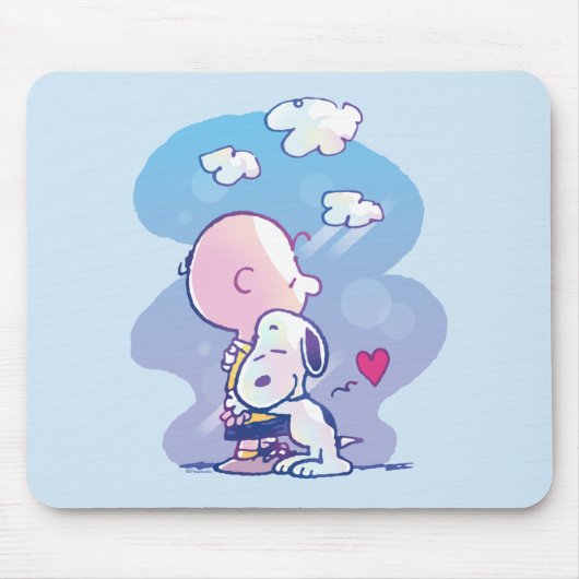 Komfort und Sicherheit | Charlie & Snoopy Hug Mousepad (Vorne)
