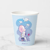 Komfort und Sicherheit | Charlie & Snoopy Hug Pappbecher (Vorderseite)