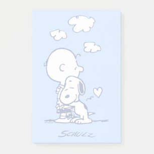 Komfort und Sicherheit   Charlie & Snoopy Hug Post-it Klebezettel