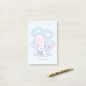 Komfort und Sicherheit | Charlie & Snoopy Hug Post-it Klebezettel (Auf Schreibtisch)