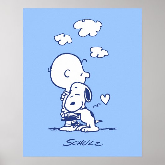 Komfort und Sicherheit | Charlie & Snoopy Hug Poster (Vorne)