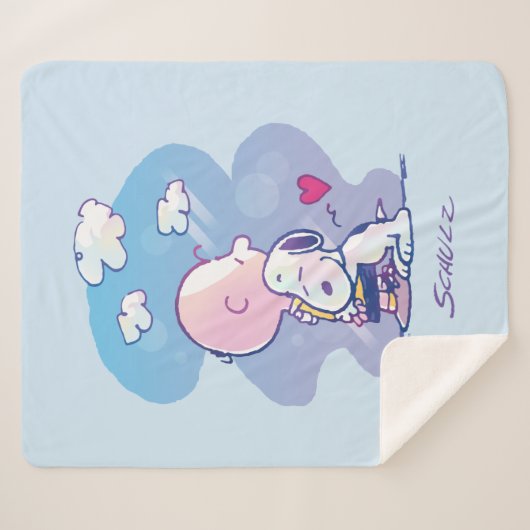 Komfort und Sicherheit | Charlie & Snoopy Hug Sherpadecke (Vorderseite (Horizontal))