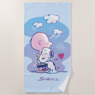 Komfort und Sicherheit   Charlie & Snoopy Hug Strandtuch