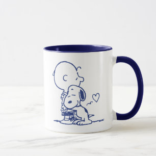 Komfort und Sicherheit   Charlie & Snoopy Hug Tasse