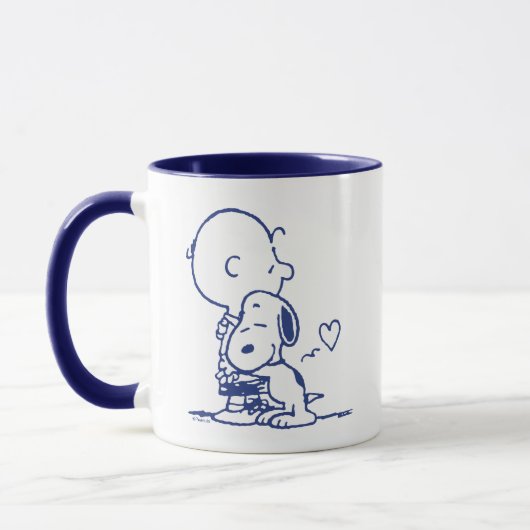 Komfort und Sicherheit | Charlie & Snoopy Hug Tasse (Links)