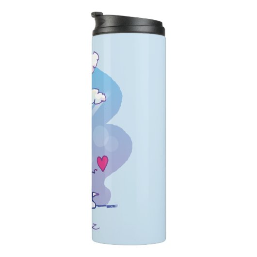 Komfort und Sicherheit | Charlie & Snoopy Hug Thermosbecher (Nach rechts gedreht)