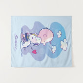 Komfort und Sicherheit | Charlie & Snoopy Hug Wandteppich (Vorderseite (Horizontal))