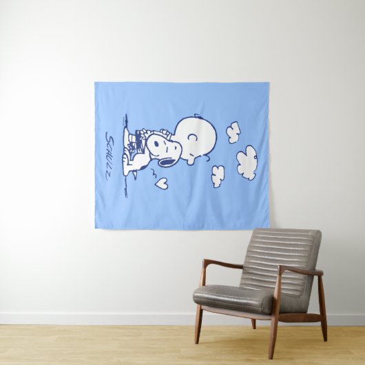 Komfort und Sicherheit | Charlie & Snoopy Hug Wandteppich (Beispiel (Horizontal))