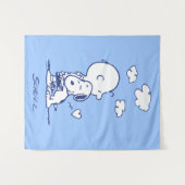 Komfort und Sicherheit | Charlie & Snoopy Hug Wandteppich (Vorderseite (Horizontal))