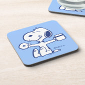 Komfort und Sicherheit | Glück ist morgendliche Ri Getränkeuntersetzer (Linke Seite)