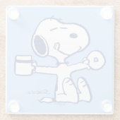 Komfort und Sicherheit | Glück ist morgendliche Ri Glasuntersetzer (Rückseite)