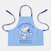 Komfort und Sicherheit | Glück ist morgendliche Ri Schürze (Vorderseite)