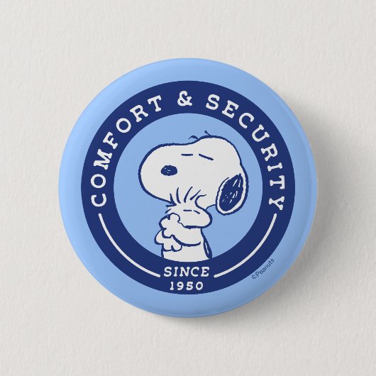 Komfort und Sicherheit | Snoopy & Woodstock Hug Button (Vorderseite)
