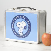 Komfort und Sicherheit | Snoopy & Woodstock Hug Metall Brotdose (Beispiel)