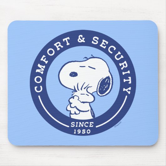 Komfort und Sicherheit | Snoopy & Woodstock Hug Mousepad (Vorne)