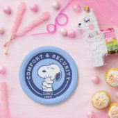 Komfort und Sicherheit | Snoopy & Woodstock Hug Pappteller (Party)