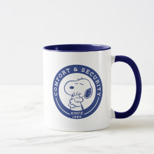 Komfort und Sicherheit   Snoopy & Woodstock Hug Tasse