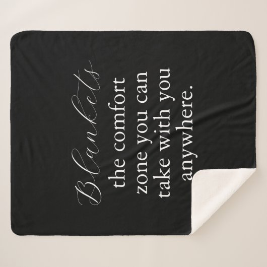 Komfort-Zone | Erstellen Sie Ihren eigenen Sherpa  Sherpadecke (Vorderseite (Horizontal))
