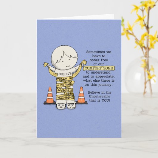 Komfort-Zone Karte (Gelbe Blume)